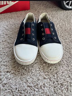 Gucci Web Slip-On Canvas Sneakers size 2