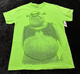 Mens Medium Y2K Universal Studios Shrek 4D Tshirt