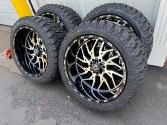 NEW 22x12 tis wheels wrapped in 33x12.50r22 RBP tires