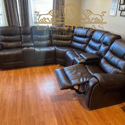 Brand New Reclining Sectional 