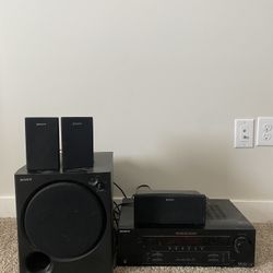 Sony Digital Audio/video Control Center W/ Speakers And Sub