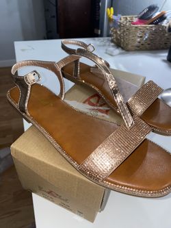 Rose Gold Diamond Sandals 