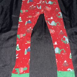 Christmas dinosaur Pijama pants size 5T