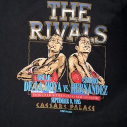 the rivals oscar de la hoya vs genaro hernandez t shirt rare size large