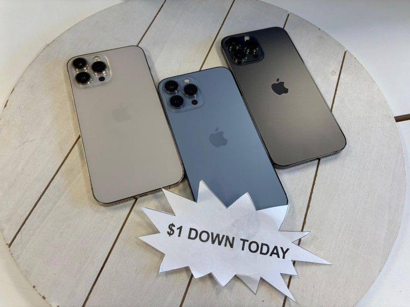 🚀 IPhone 13 Pro Max 5G - Premium Features, Only $5 DOWN To Start! - Smartphone