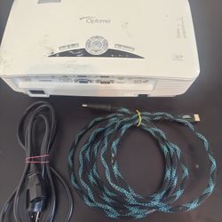 Optoma Full 3D 1080p HDMI Projector With Cords