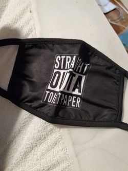 Straight outta toilet paper mask