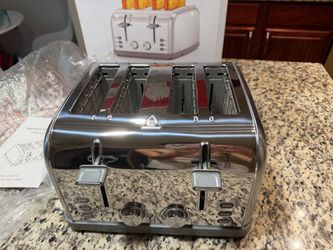 New 4-Slice Stainless Steel Toaster