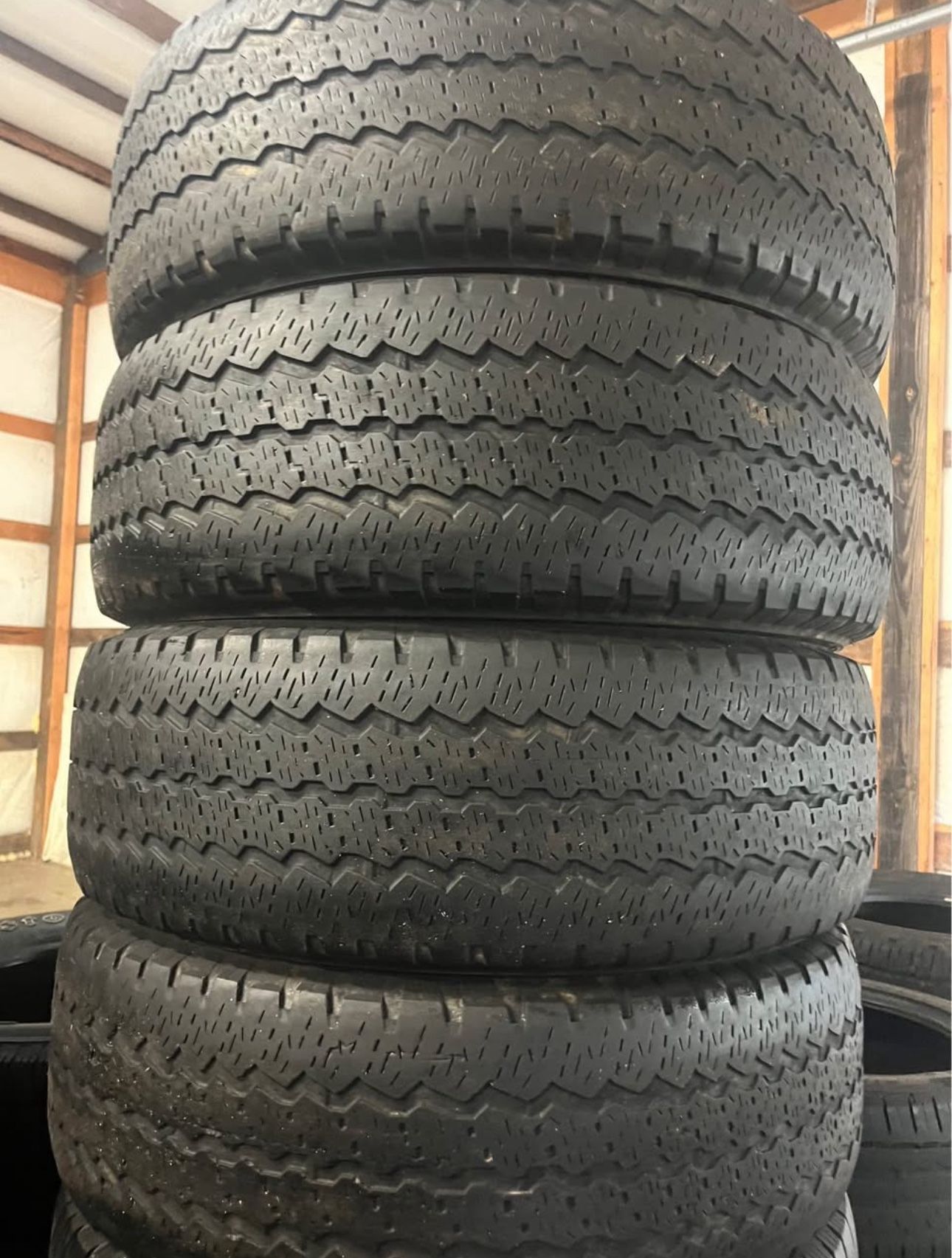 275 70 18 GOODYEAR MATCHING SET LOAD RANGE “E” $150 for the set