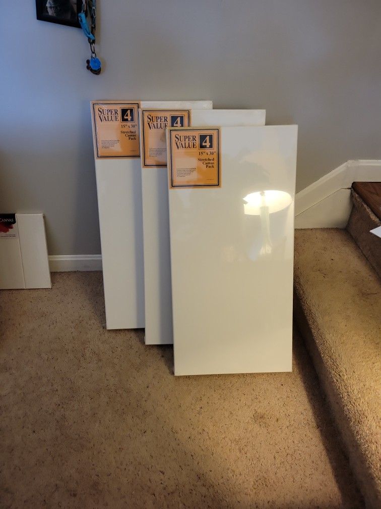 New 4 Pack Of 15 X 30 Canvas