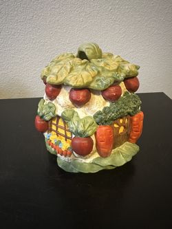 Department 56 Vegetable Cottage Cookie Jar 