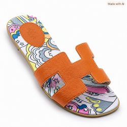 Hermès Oran Sandals – Size 38 – Limited Pattern Edition