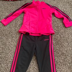 Little Girls Adidas Track Jacket And Pants 3T