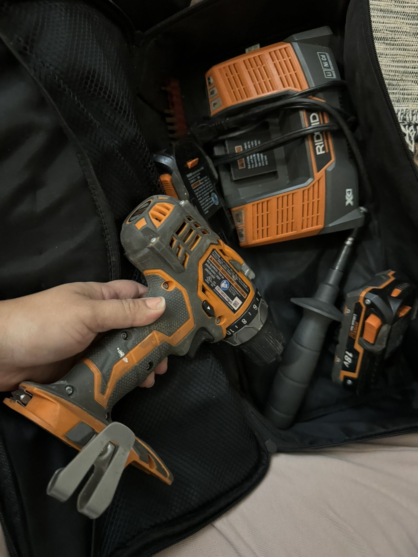 Title Ridgid 18V Cordless Drill Kit - Battery, Charger & Bag Included!