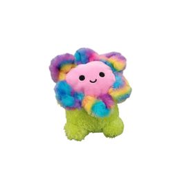 Kellytoy BumBumz Russ 5.5" Groovy Bumz Faye the Colorful Tie Dye Flower small bean bag plush