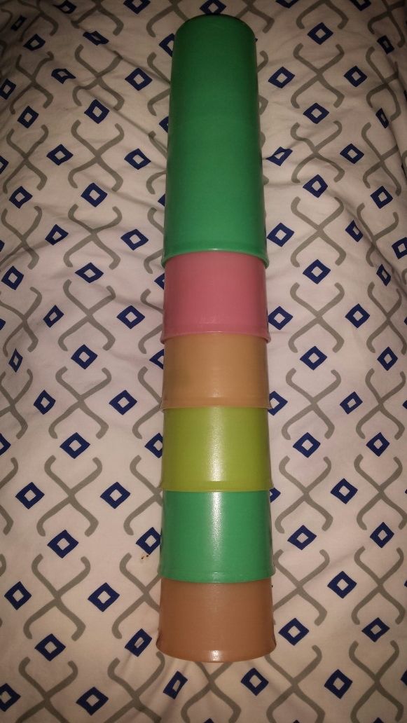 Vintage Tupperware cups