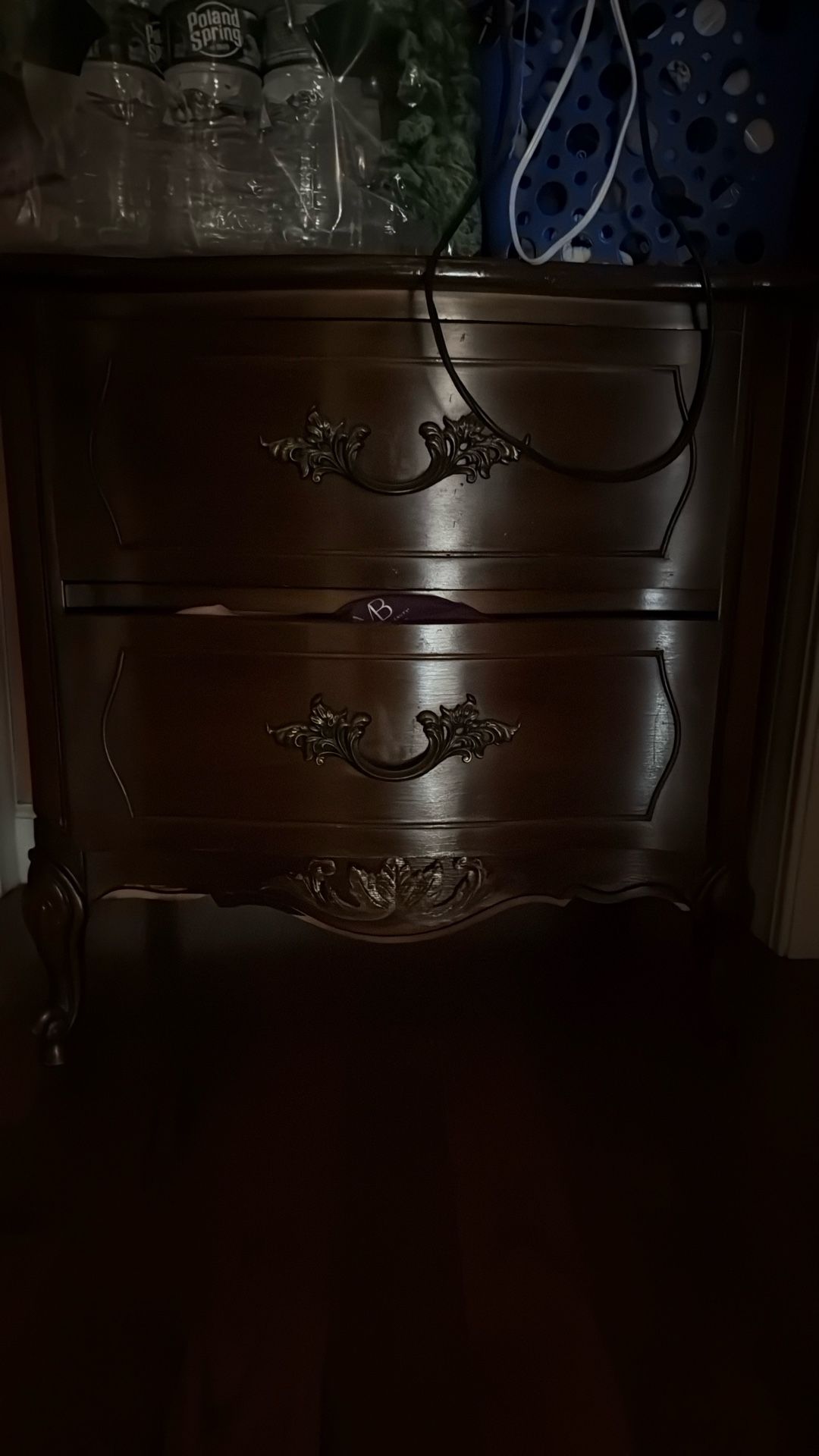 Vintage French Provincial 2-Drawer Nightstand / Dresser