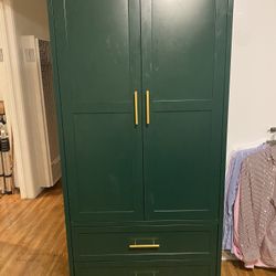 Green Metal Armoire