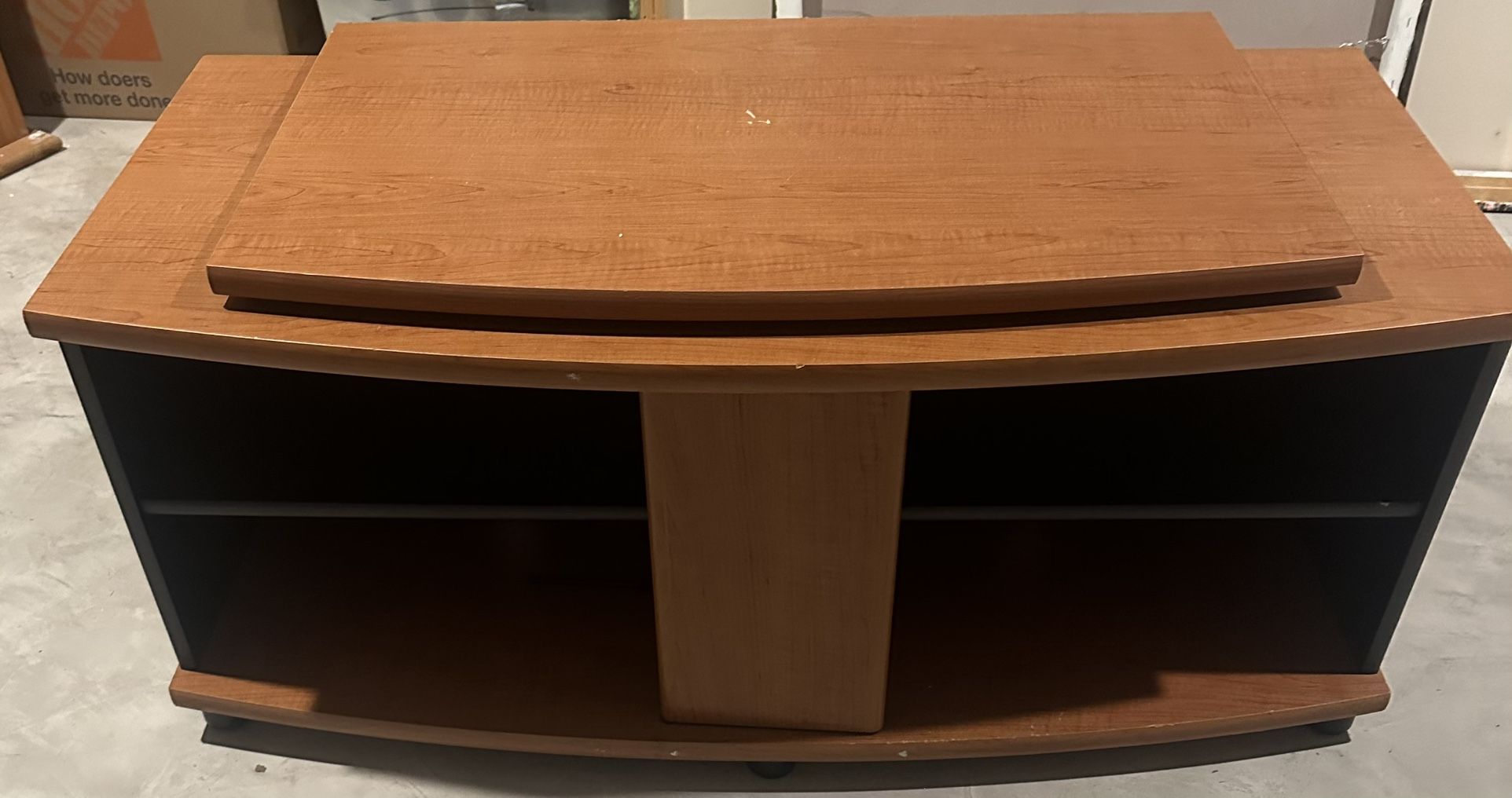 Wood swivel TV Stand