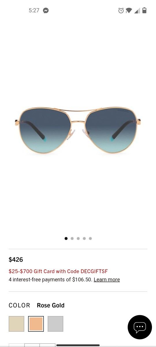 Tiffany & Co. Sun Glasses