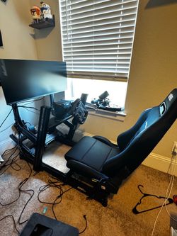 Next Level Racing Sim Rig with Fanatec Wheel