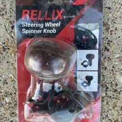 NEW! Rellix Wood Grain Steering Wheel Spinner Knob