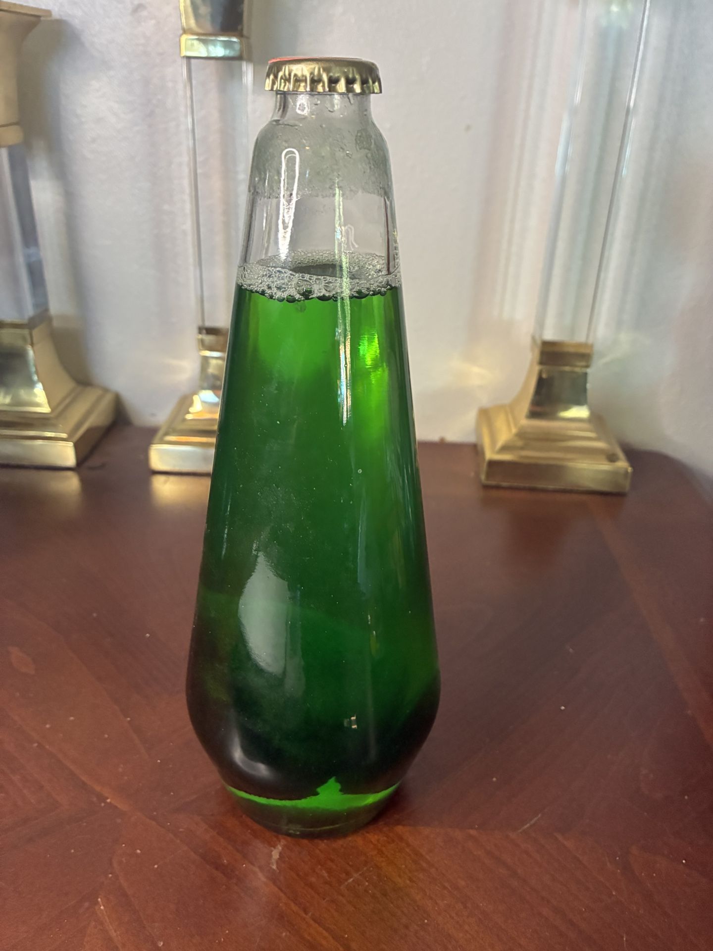 Vintage Lava Lamp Replacement Bottle Green