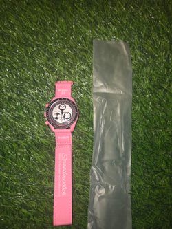 OMEGA Swatch Mission to the Pink Moon Phase Omega x Swatch no box