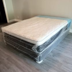 NEW FULL-SIZE PILLOW TOP MATTRESS AND BOX SPRING 🆕️