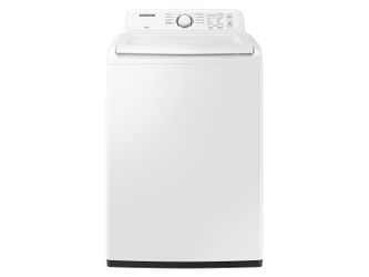 SAMSUNG 4.1 cu. ft. Capacity Top Load Washer with Soft-Close Lid and 8 Washing Cycles in White