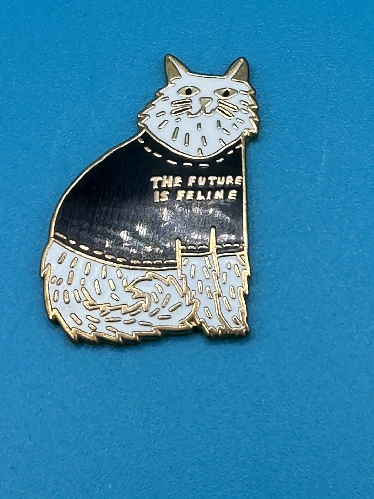 Yellow Owl Workshop The Future Is Feline Magnet Good Condition 