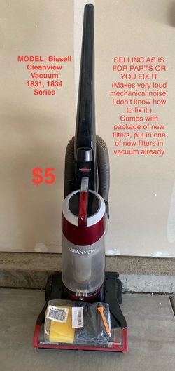 AS IS for parts or fix yourself Bissell Cleanview 1831, 1834 Vacuum  + Filters