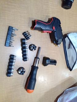 Electric drill set and manual