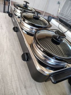 Crockpot trio buffet style