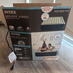 Intex Queen 18inch Mid -Rise Air mattress 