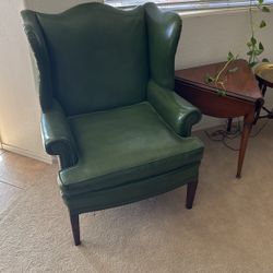 Wingback Chair Green