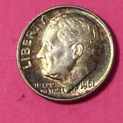 1961 Roosevelt Toner Dime Silver 90%