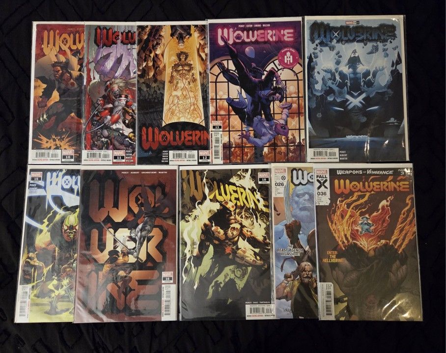 Wolverine Comic Book Lot of 10! Marvel Comics. Keys. 1st Appearance. Hellverine.