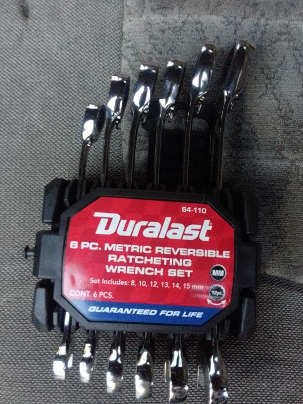 Six Piece Ratcheting Wrenches