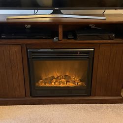 Electric Fireplace Entertainment Set