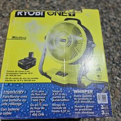 ryobi 12 inch misting Fan