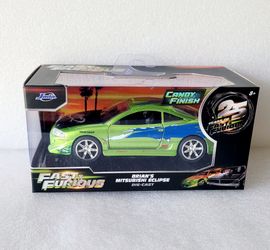Jada Fast & Furious Brian's Mitsubishi Eclipse with Candy Finish Die-Cast Car