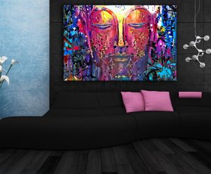 Buddha Modern Wall Art 700+ Museum Quality Canvas Paintings. Sizes Start @$89/ONLY $22 down! 👉ArtworkAddict(dot)com for Sizes+Sales! EZ Returns+💰Bac