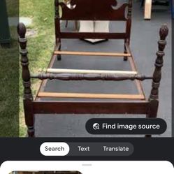 Mahogany 4 Post Twin Bed