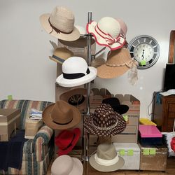 Hat valet With hats
