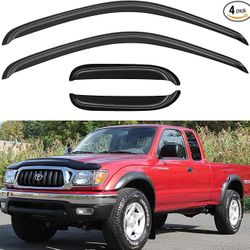 Car Window Visor Set for 1995 to 2004 Toyota Tacoma Extended Cab