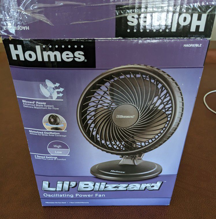 Holmes Lil Blizzard Oscillating Power Fan