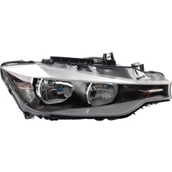 Dasbecan Halogen Headlight Compatible BMW 320i 328i 335i 328i xDrive & 328d xDrive 2012-2015 Right Passenger Side Trim Headlamp Assembly 
