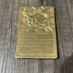 Gold Plated Charizard Pokemon