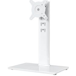 Single LCD Computer Monitor Free-Standing Desk Stand Riser for 13 inch to 32 inch Screen with Swivel, Height Adjustable, Rotation, Holds One (1) Scree